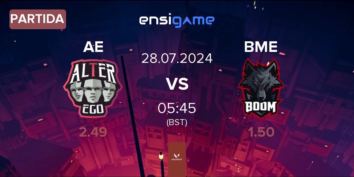 Partida Alter Ego AE vs BOOM Esports BME | 28.07