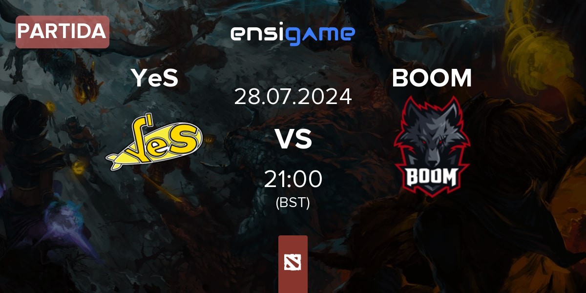 Partida Yellow Submarine YeS vs BOOM Esports BOOM | 27.07