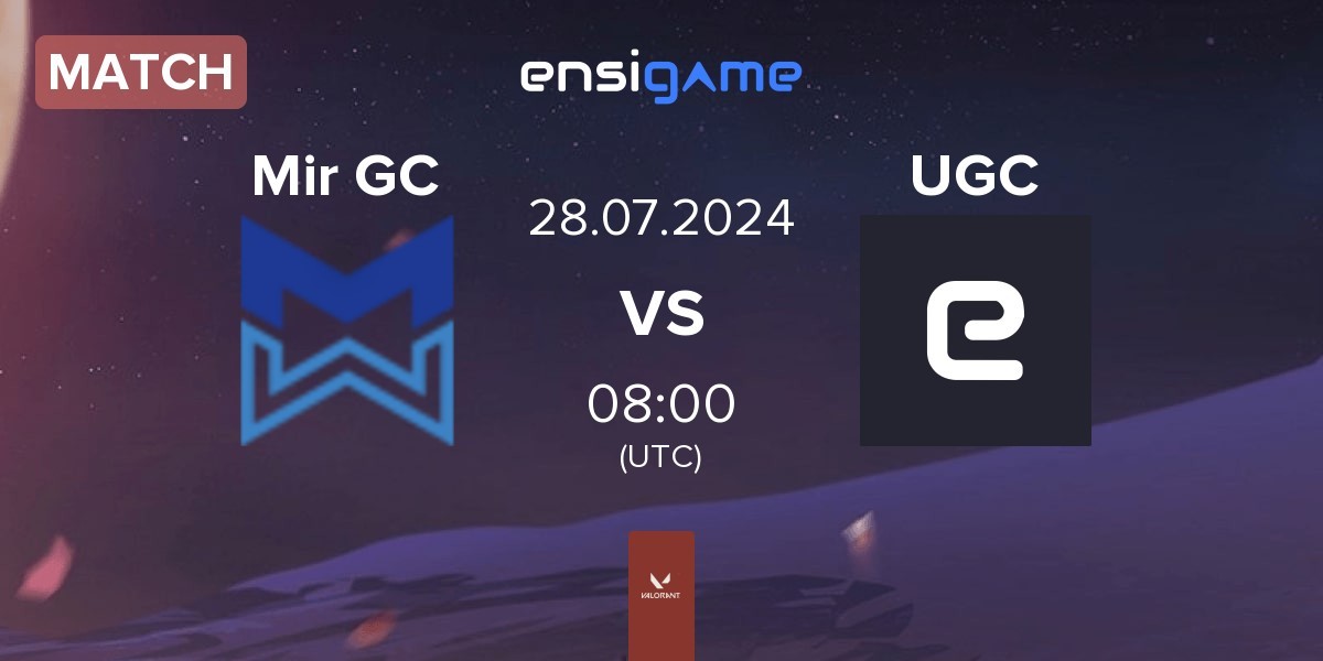 Match Mir Gaming GC Mir GC vs URACHACHA GC UGC | 28.07