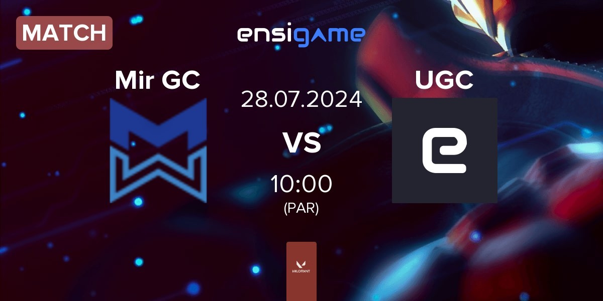 Match Mir Gaming GC Mir GC vs URACHACHA GC UGC | 28.07