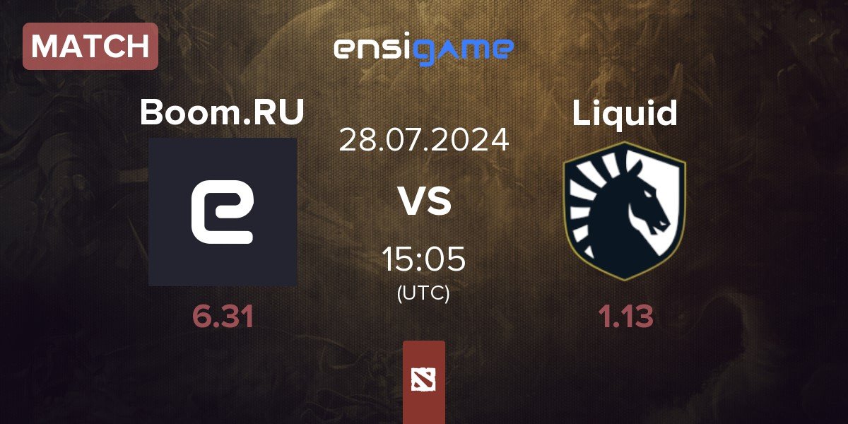 Match Boom eSports Boom.RU vs Team Liquid Liquid | 28.07