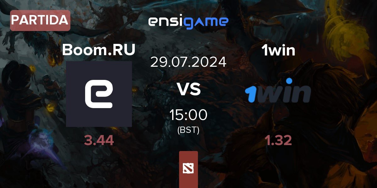 Partida Boom eSports Boom.RU vs 1win | 29.07