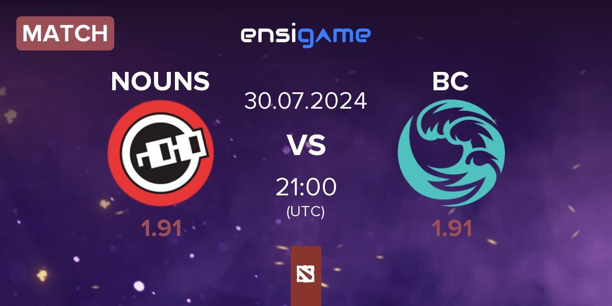 Match nouns NOUNS vs beastcoast BC | 30.07