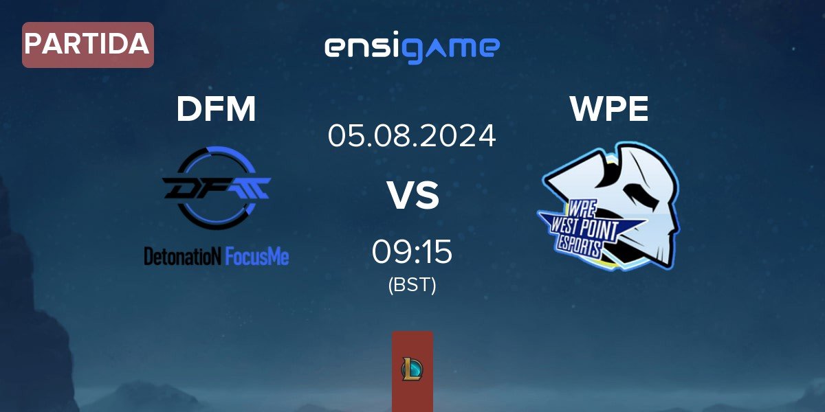 Partida DetonatioN FocusMe DFM vs West Point Esports WPE | 05.08