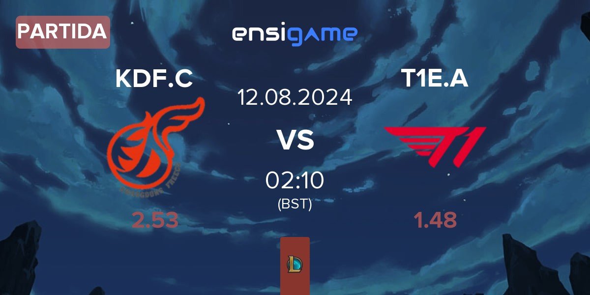 Partida Kwangdong Freecs Challengers KDF.C vs T1 Esports Academy T1E.A | 12.08