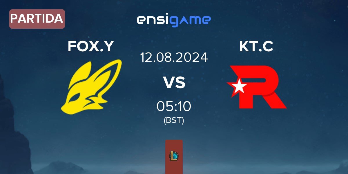 Partida BNK FearX Youth FOX.Y vs KT Rolster Challengers KT.C | 12.08