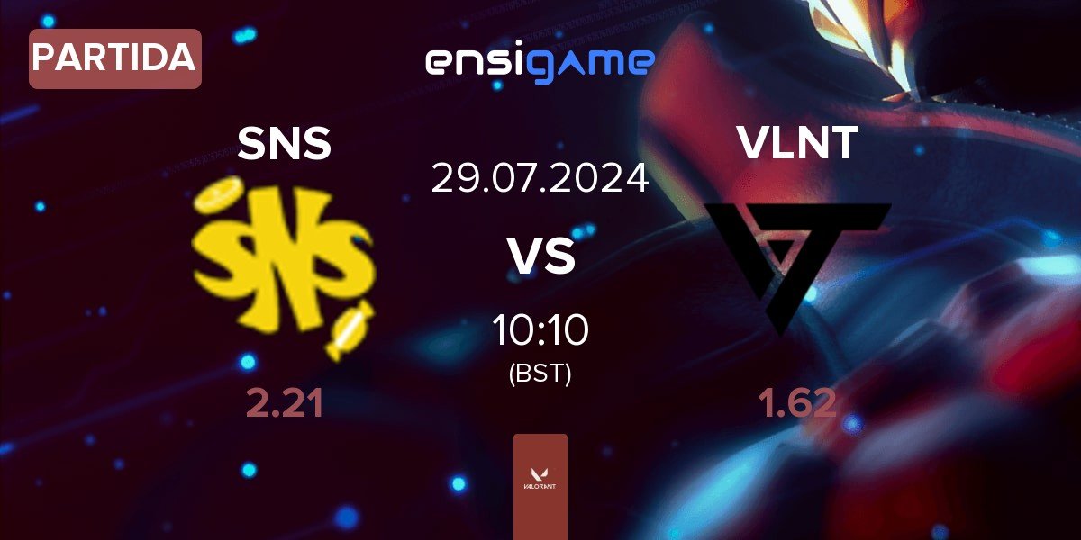 Partida SweetNSour SNS vs Valiant VLNT | 29.07