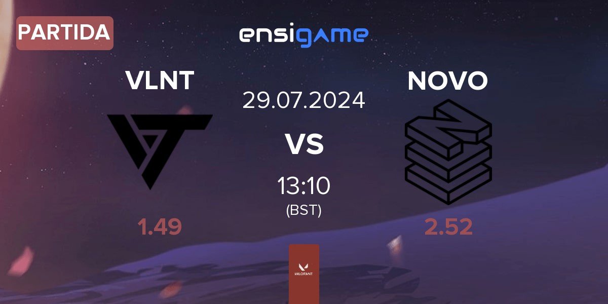 Partida Valiant VLNT vs NOVO Esports NOVO | 29.07