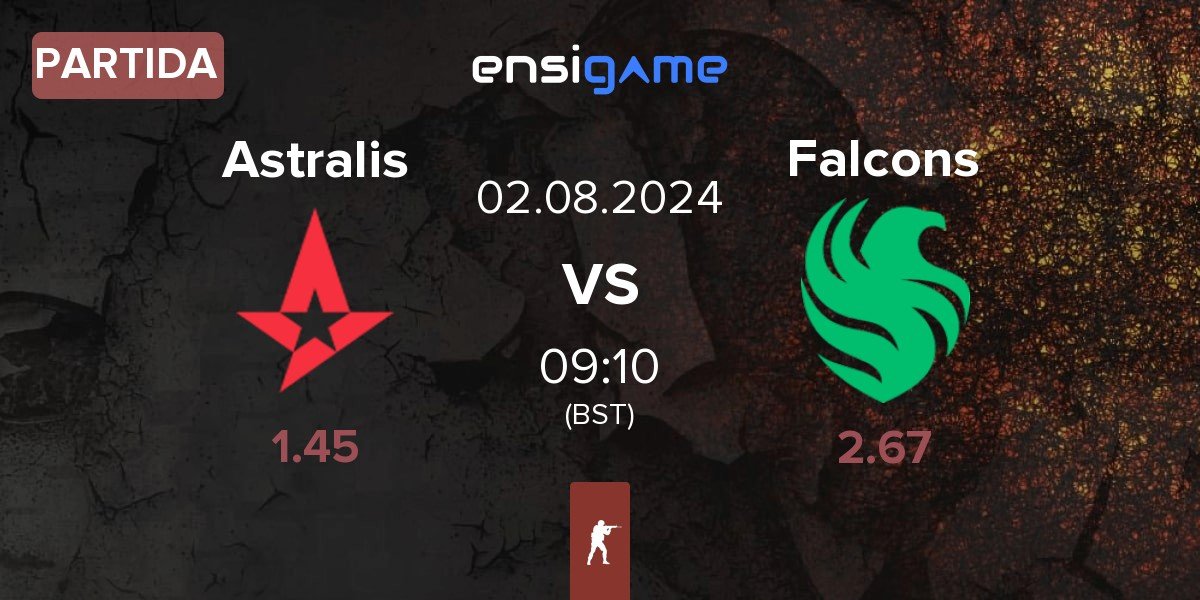 Partida Astralis vs Team Falcons Falcons | 02.08