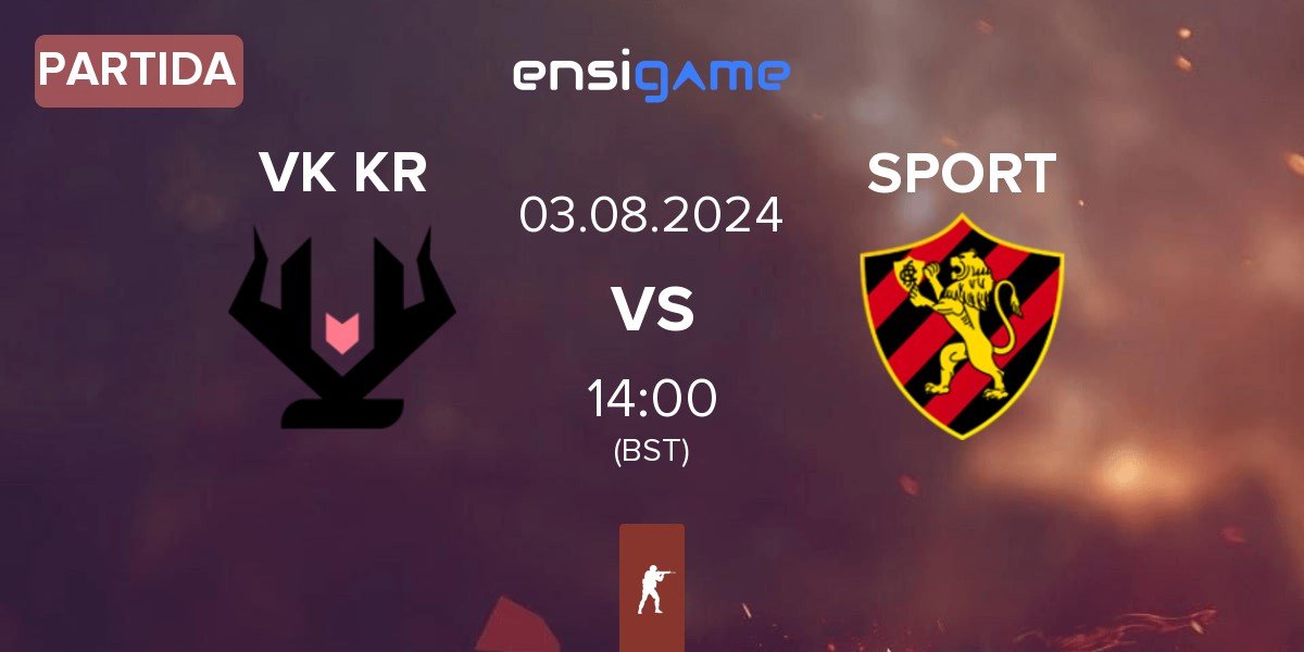 Partida Vikings KR VK KR vs eSports Recife SPORT | 03.08