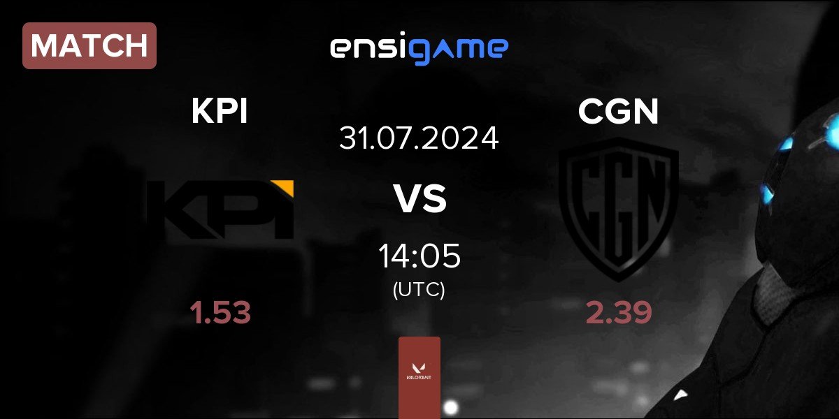 Match KPI Gaming KPI vs CGN Esports CGN | 31.07