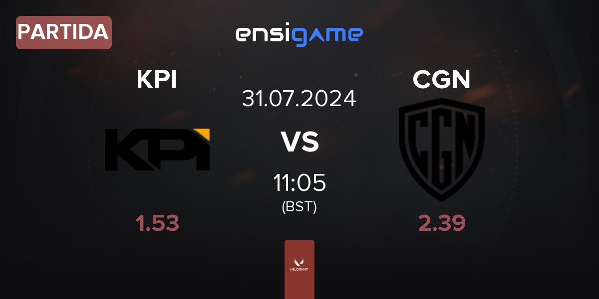 Partida KPI Gaming KPI vs CGN Esports CGN | 31.07