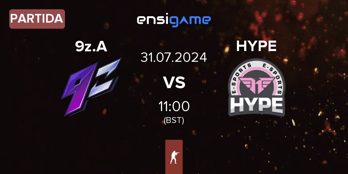 Partida 9z Academy 9z.A vs Hype Esports HYPE | 31.07