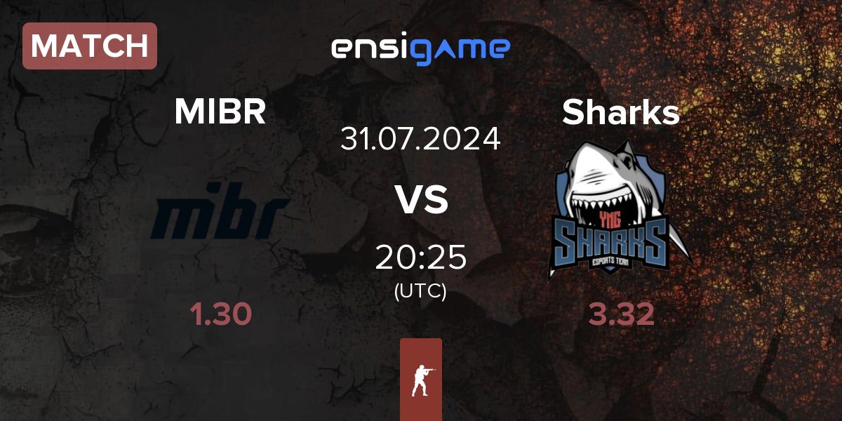 Match Made in Brazil MIBR vs Sharks Esports Sharks | 31.07