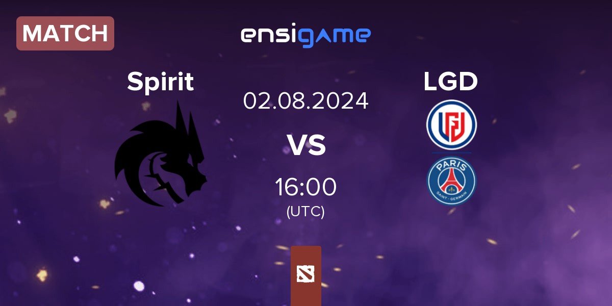 Match Team Spirit Spirit vs LGD Gaming LGD | 02.08