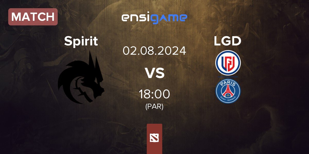 Match Team Spirit Spirit vs LGD Gaming LGD | 02.08