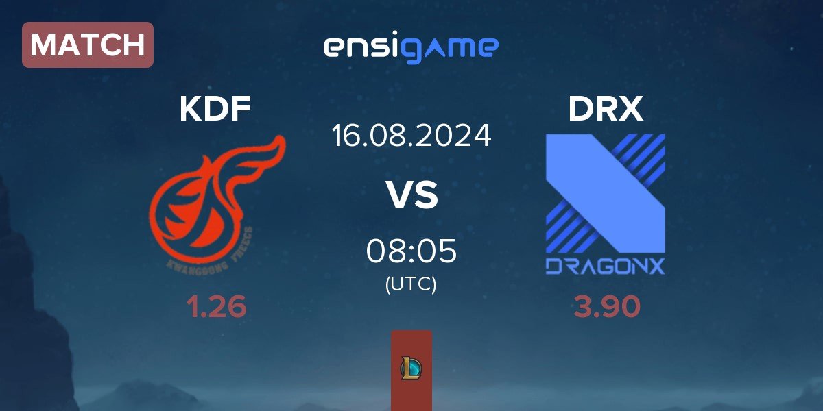 Match Kwangdong Freecs KDF vs DRX | 16.08