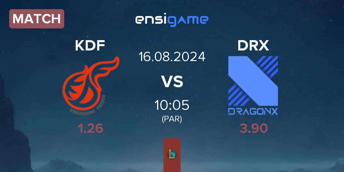 Match Kwangdong Freecs KDF vs DRX | 16.08