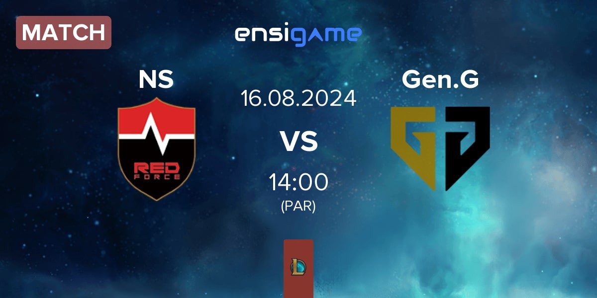 Match Nongshim RedForce NS vs Gen.G Esports Gen.G | 16.08