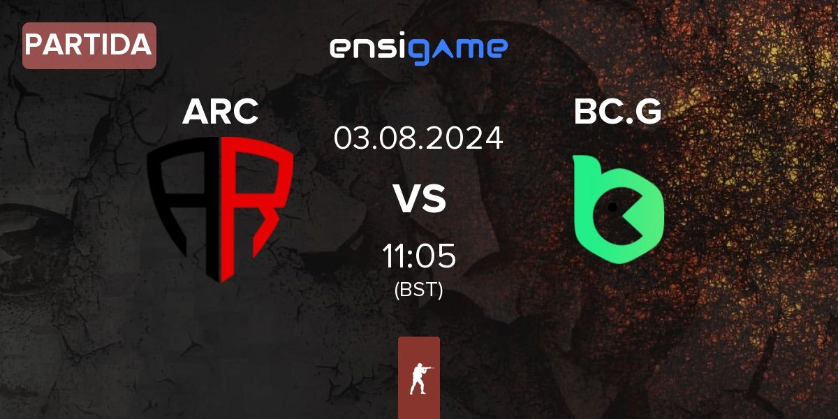 Partida ARCRED vs BC.Game Esports BC.G | 03.08