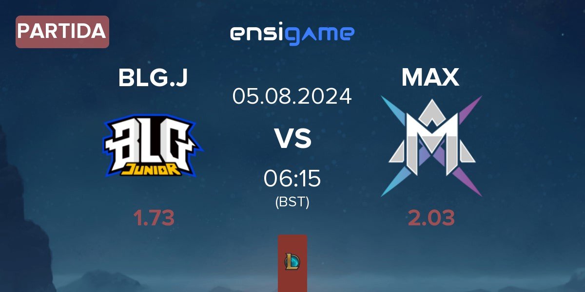 Partida Bilibili Gaming Junior BLG.J vs MAX | 05.08