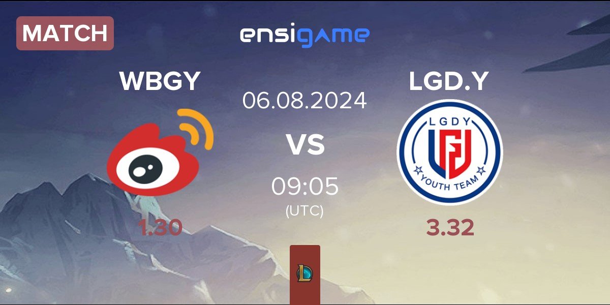 Match Weibo Gaming Youth Team WBGY vs LGD Gaming Young LGD.Y | 06.08