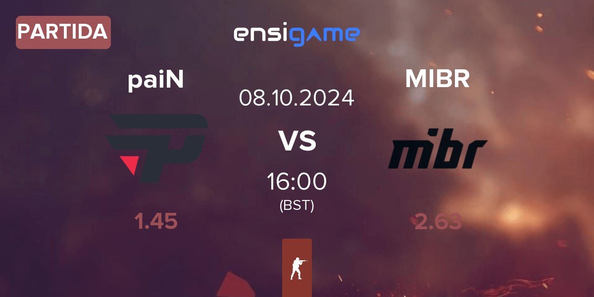 Partida paiN Gaming paiN vs Made in Brazil MIBR | 08.10