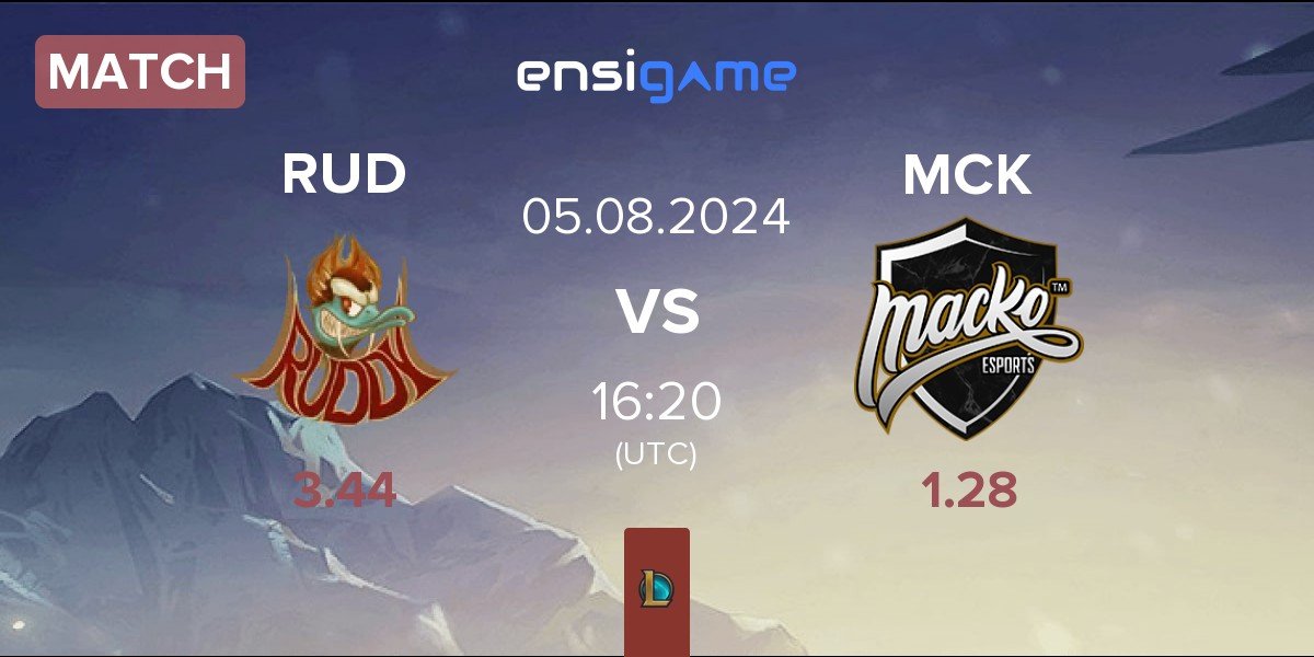 Match Ruddy Esports RUD vs Macko Esports MCK | 05.08