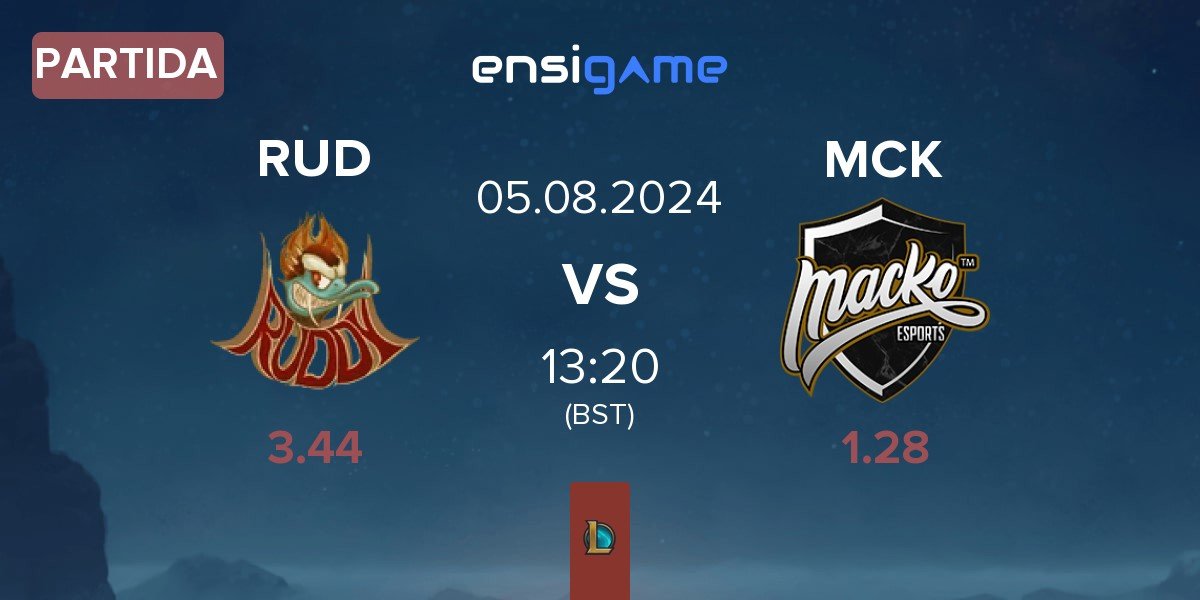 Partida Ruddy Esports RUD vs Macko Esports MCK | 05.08