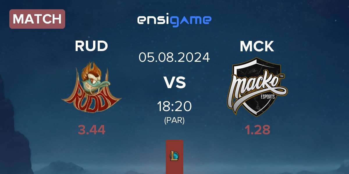 Match Ruddy Esports RUD vs Macko Esports MCK | 05.08