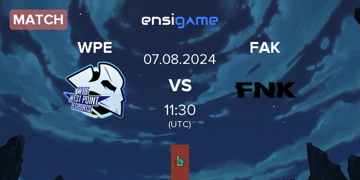 Match West Point Esports WPE vs Frank Esports FAK | 07.08