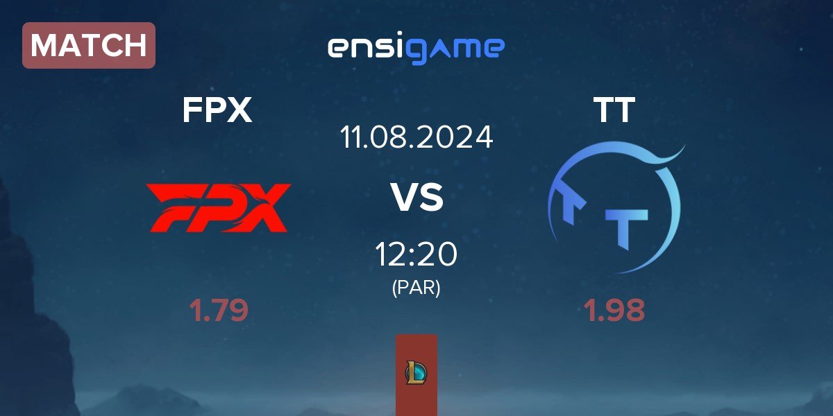 Match FunPlus Phoenix FPX vs ThunderTalk Gaming TT | 11.08