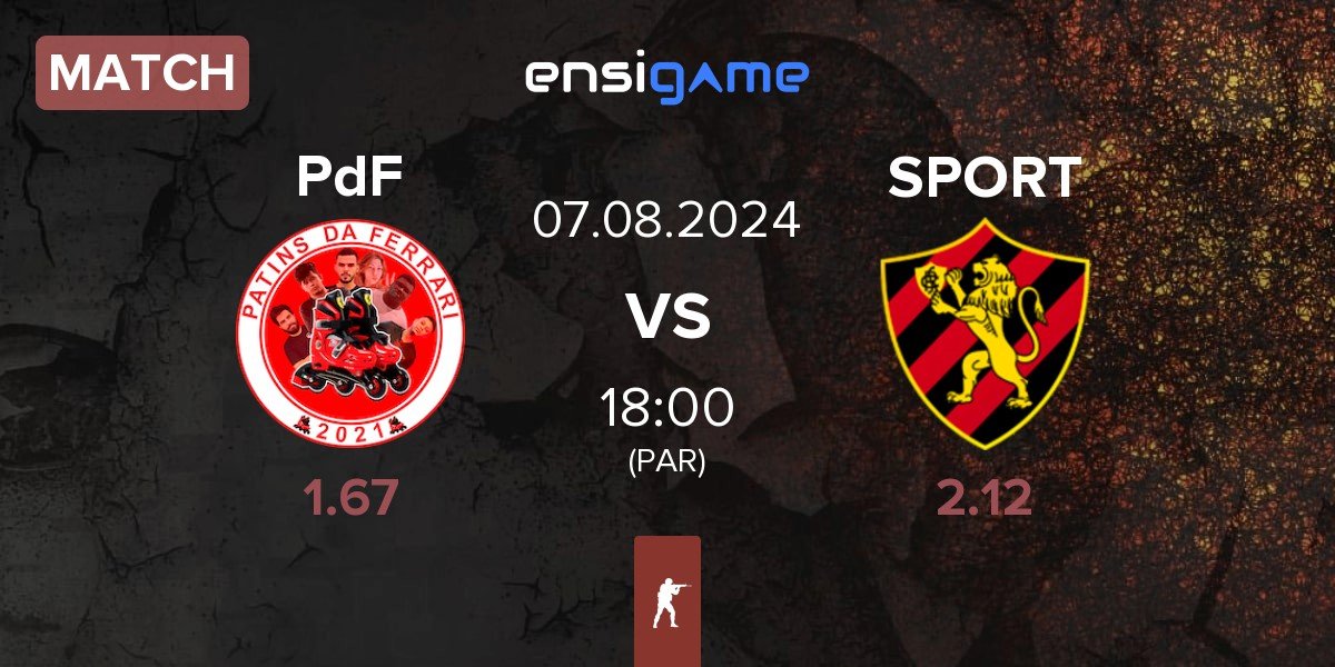 Match Patins da Ferrari PdF vs eSports Recife SPORT | 07.08