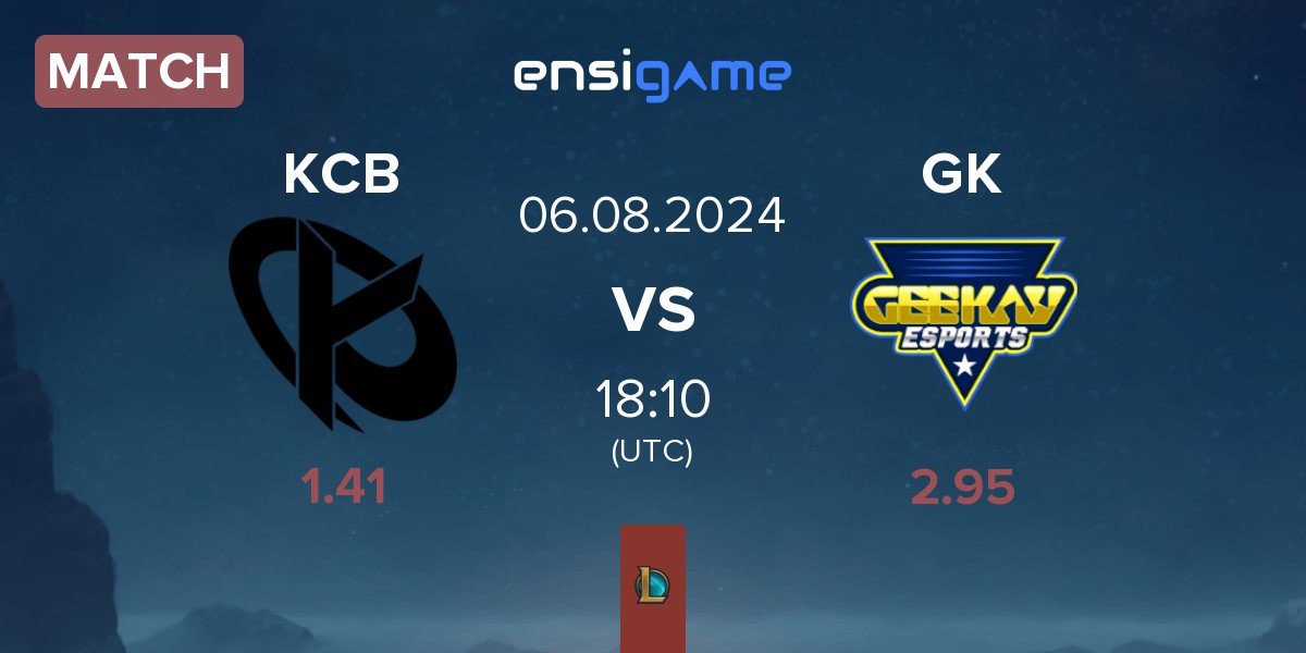 Match Karmine Corp Blue KCB vs Geekay Esports GK | 06.08