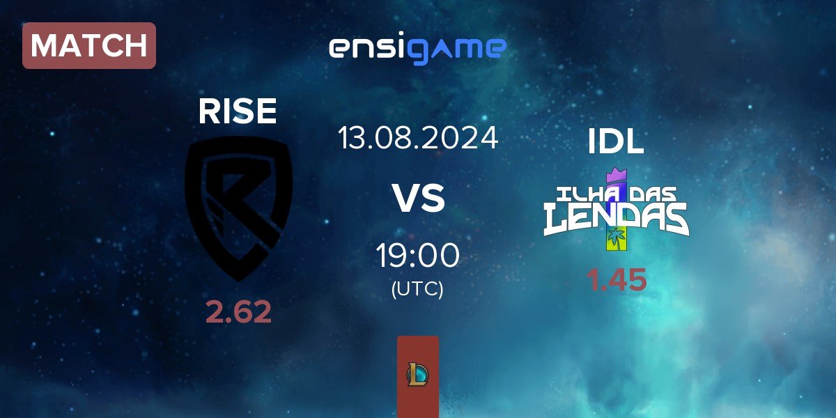 Match Rise Gaming RISE vs ⁠Ilha das Lendas IDL | 13.08