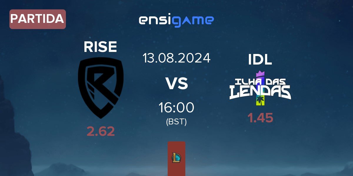 Partida Rise Gaming RISE vs ⁠Ilha das Lendas IDL | 13.08