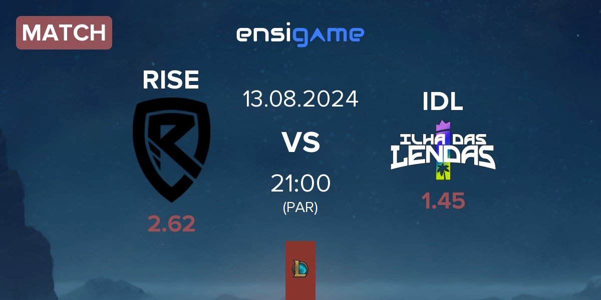 Match Rise Gaming RISE vs ⁠Ilha das Lendas IDL | 13.08