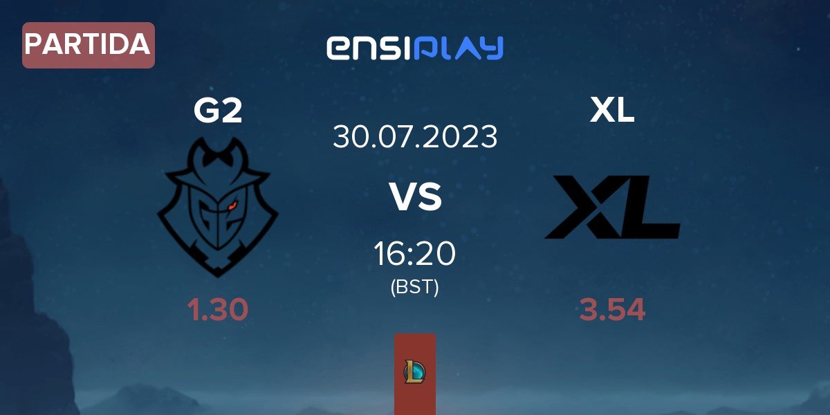 Partida G2 Esports G2 vs Excel Esports XL | 30.07