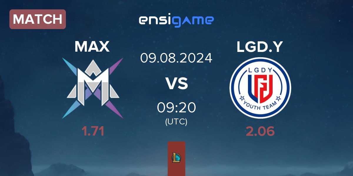 Match MAX vs LGD Gaming Young LGD.Y | 09.08