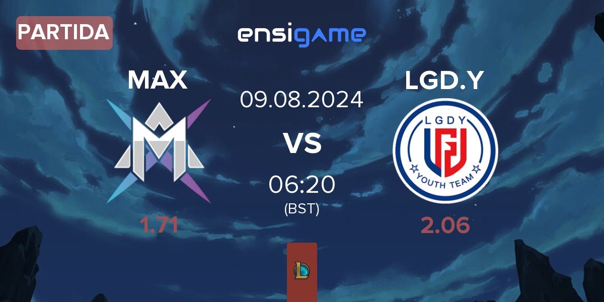 Partida MAX vs LGD Gaming Young LGD.Y | 09.08