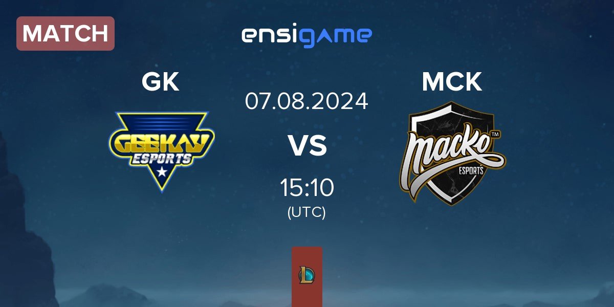 Match Geekay Esports GK vs Macko Esports MCK | 07.08