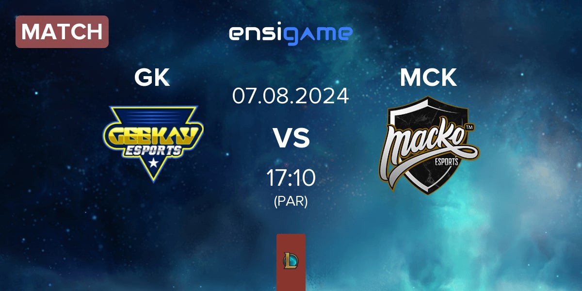 Match Geekay Esports GK vs Macko Esports MCK | 07.08