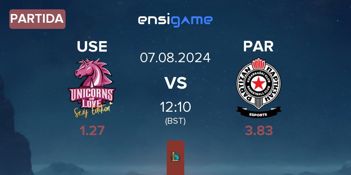 Partida Unicorns of Love Sexy Edition USE vs Partizan Esports PAR | 07.08