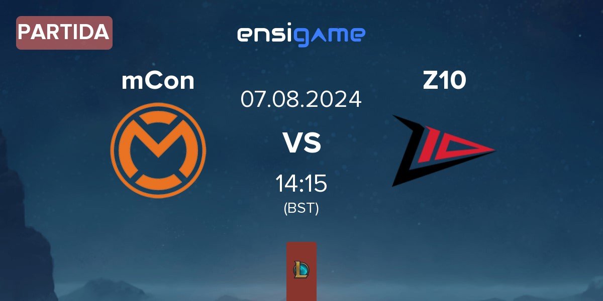 Partida mCon esports mCon vs Zero Tenacity Z10 | 07.08