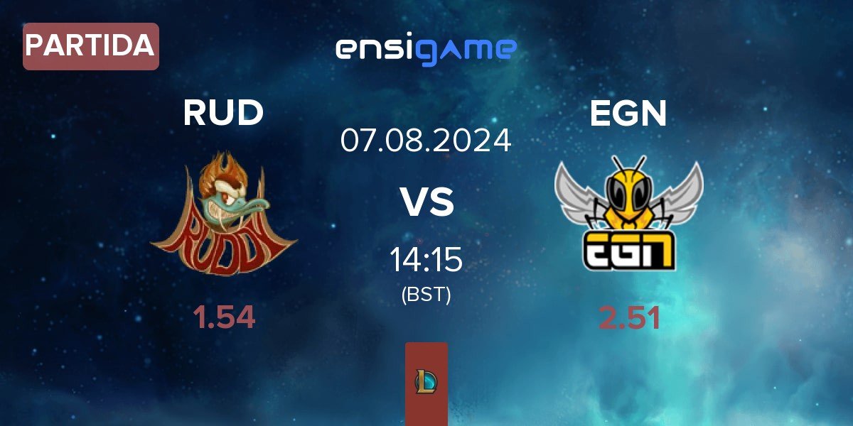 Partida Ruddy Esports RUD vs EGN Esports EGN | 07.08