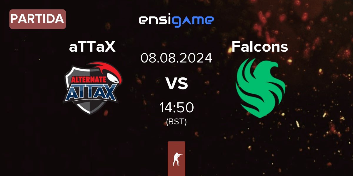 Partida ALTERNATE aTTaX aTTaX vs Team Falcons Falcons | 08.08