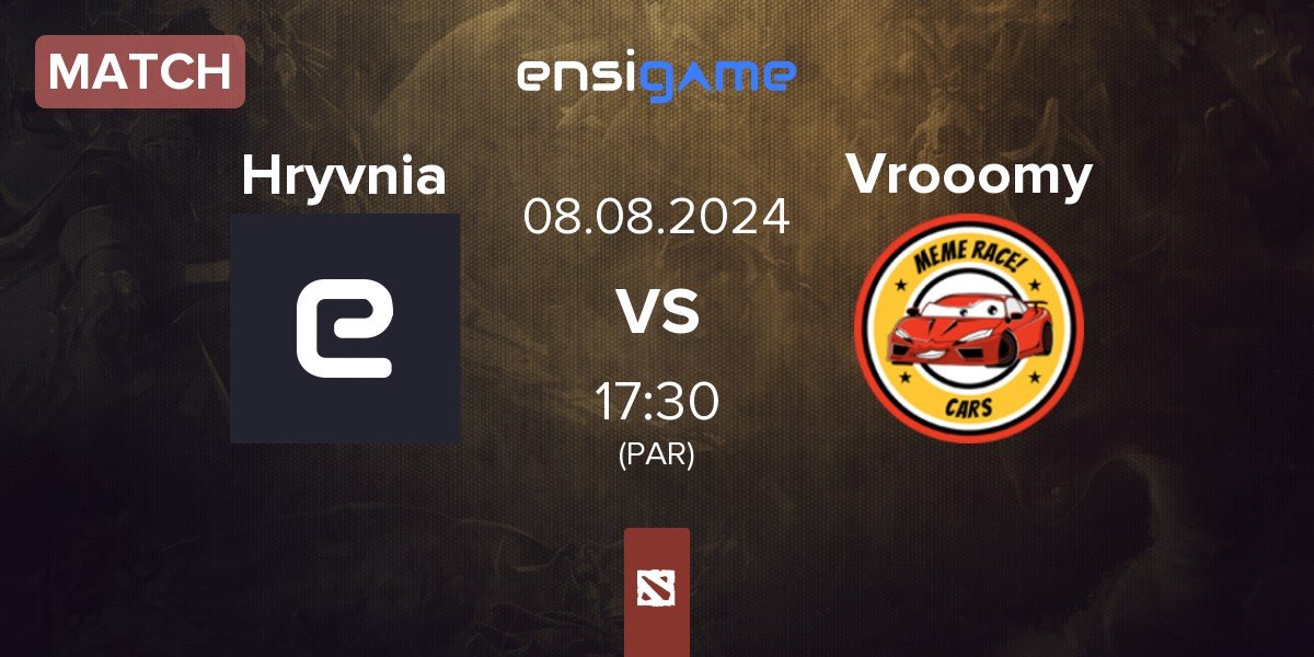 Match Team Hryvnia Hryvnia vs Vrooomy.io Vrooomy | 08.08