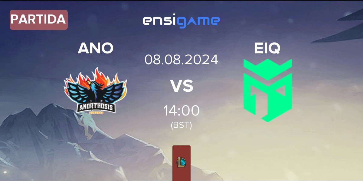 Partida Anorthosis Famagusta Esports ANO vs Entropiq EIQ | 08.08