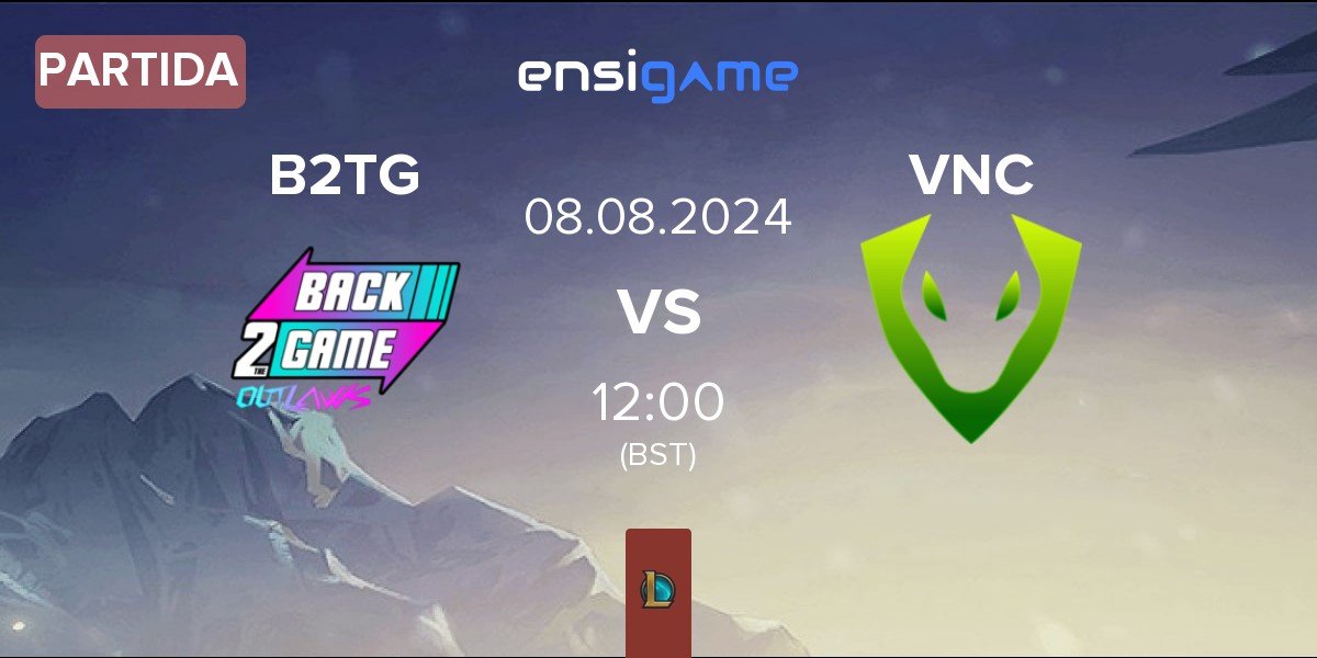 Partida Back2TheGame B2TG vs Venomcrest Esports VNC | 08.08