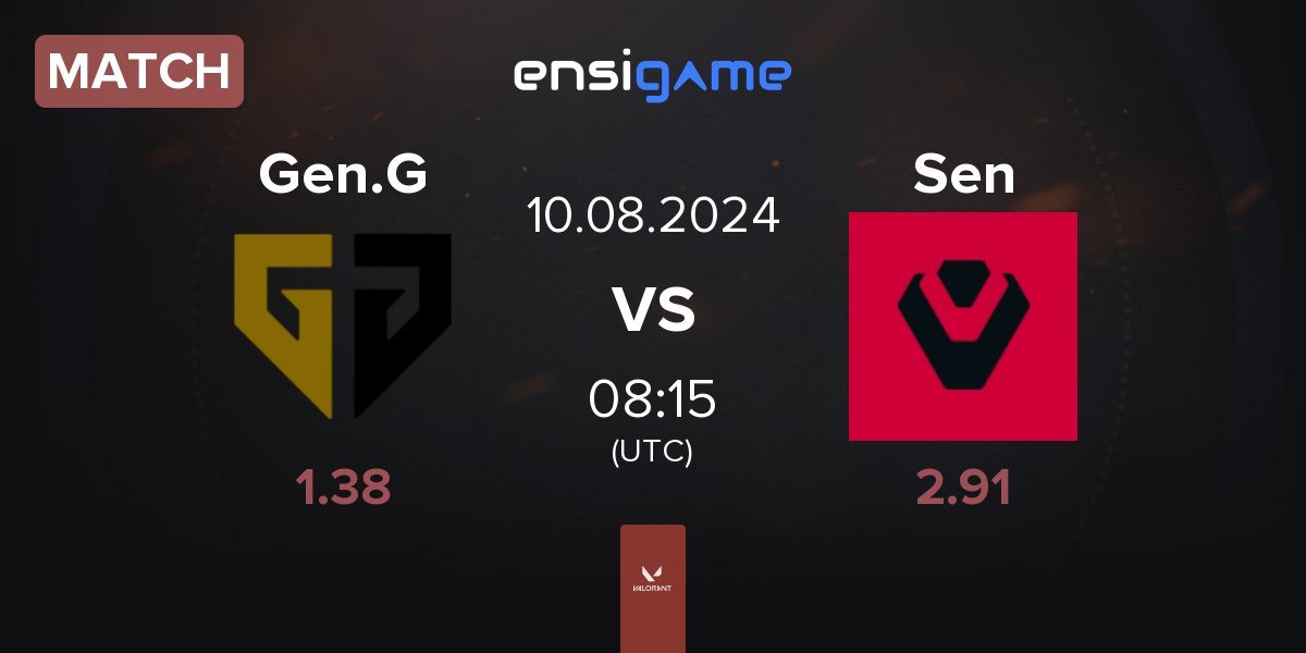 Match Gen.G Esports Gen.G vs Sentinels Sen | 10.08